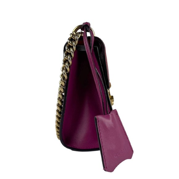 Gucci GG Supreme Canvas and Leather Shoulder Bag in Red Brown, Women's, 40948... - Picture 2 of 5